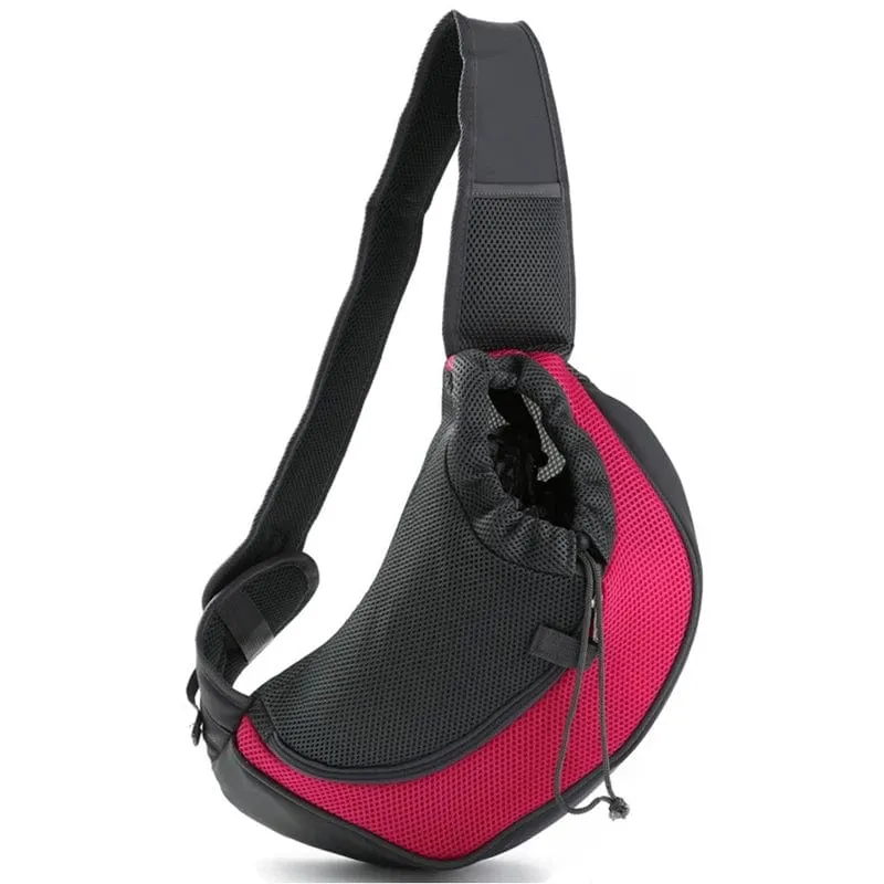 Mesh Oxford Pet Outdoor Reise Pet Welpen Träger Handtasche Tasche Einzelnen Schulter Tasche Sling Mesh Komfort Reise Tote Schulter Tasche