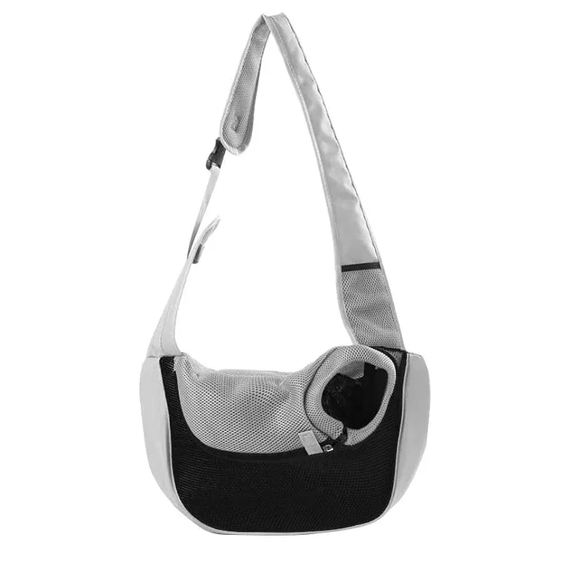 Mesh Oxford Pet Outdoor Reise Pet Welpen Träger Handtasche Tasche Einzelnen Schulter Tasche Sling Mesh Komfort Reise Tote Schulter Tasche