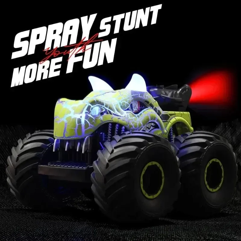 RC Auto Kinder Spielzeug Fernbedienung Autos Kinder Spielzeug Ständer mit Lichter Spray Dinosaurier Stunt Chinesische Elektro Fahrzeug Spielzeug für Jungen