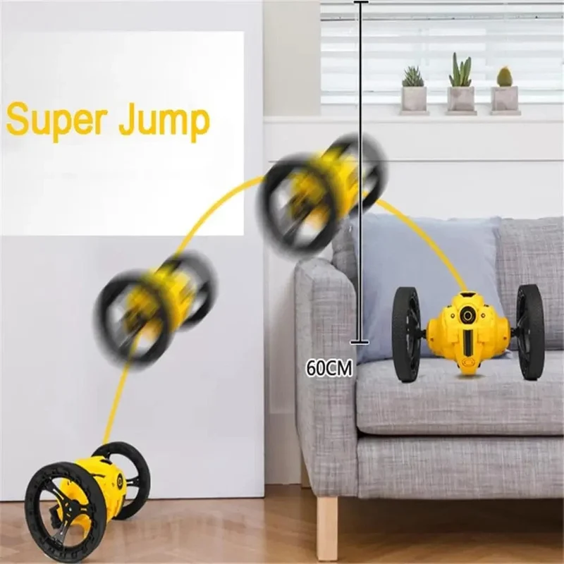 WiFi RC High Speed ​​Video Fernbedienung Springen Auto Streich Stunt Spielzeug LED Scheinwerfer Smart Bounce Racer Weihnachtsgeschenk 720P Kamera