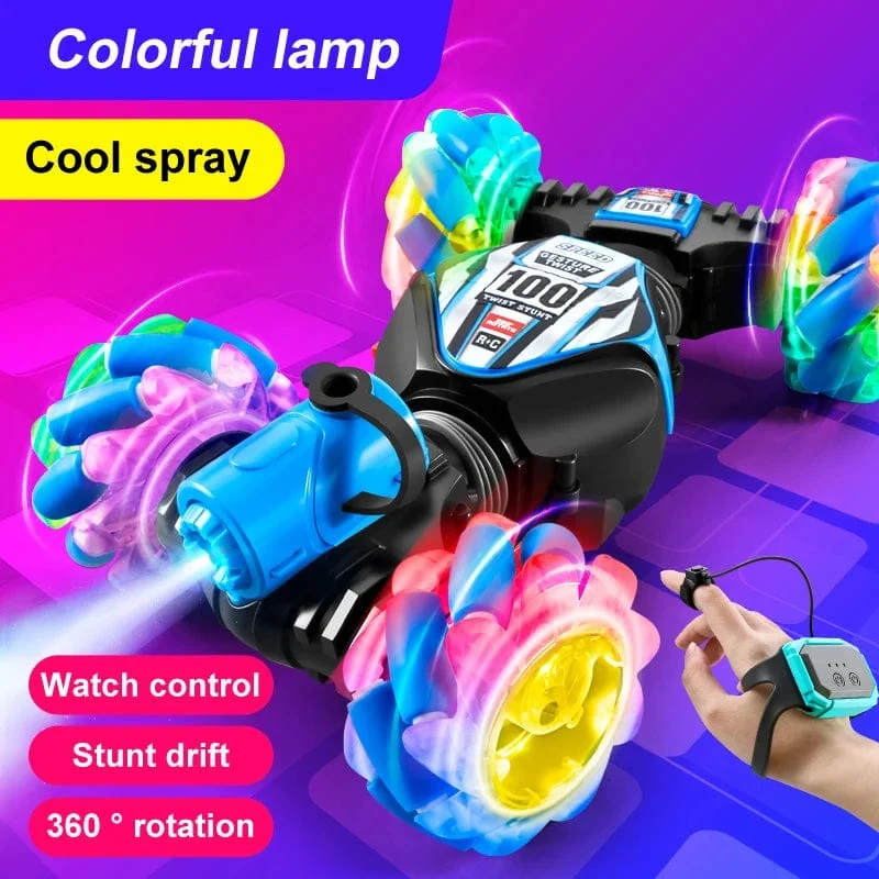 2023 neueste RC Stunt Auto 2.4G Fernbedienung Autos RC Uhr Geste Sensor LED Rotation Geschenk Elektronisches Spielzeug für kinder Jungen