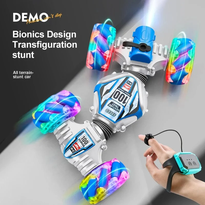 2023 neueste RC Stunt Auto 2.4G Fernbedienung Autos RC Uhr Geste Sensor LED Rotation Geschenk Elektronisches Spielzeug für kinder Jungen
