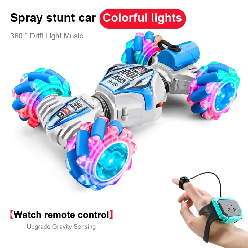 2023 neueste RC Stunt Auto 2.4G Fernbedienung Autos RC Uhr Geste Sensor LED Rotation Geschenk Elektronisches Spielzeug für kinder Jungen