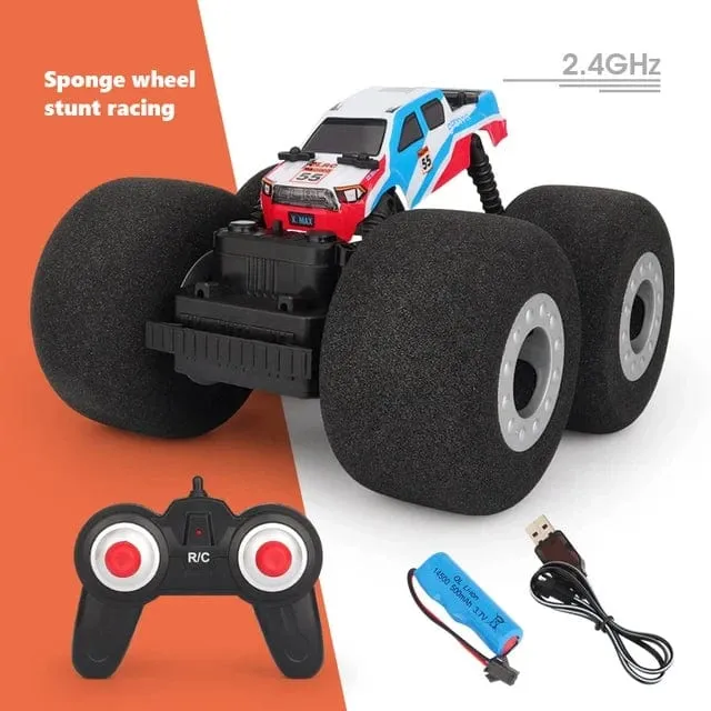RC Auto Stunt Drift Soft Big Schwammreifen Buggy Fahrzeugmodell Funkgesteuerte Maschine Fernbedienung Spielzeug Für Jungen Geschenke Indoor
