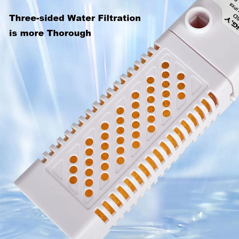 Tauchbarer Aquarium-Innenfilter mit eingebauter Umwälzpumpe, Aquariumfilter, geräuschloser USB-Filter für Aquarium
