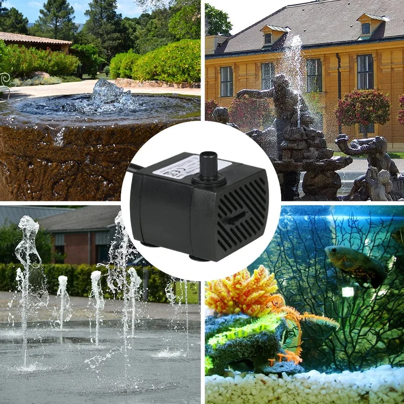 110V/220V 2.5W/3W/4W/5W Ultra-leise Tauchbrunnenpumpe Filter Fischteich Aquarium Wasserpumpe Tank Gartenbrunnen