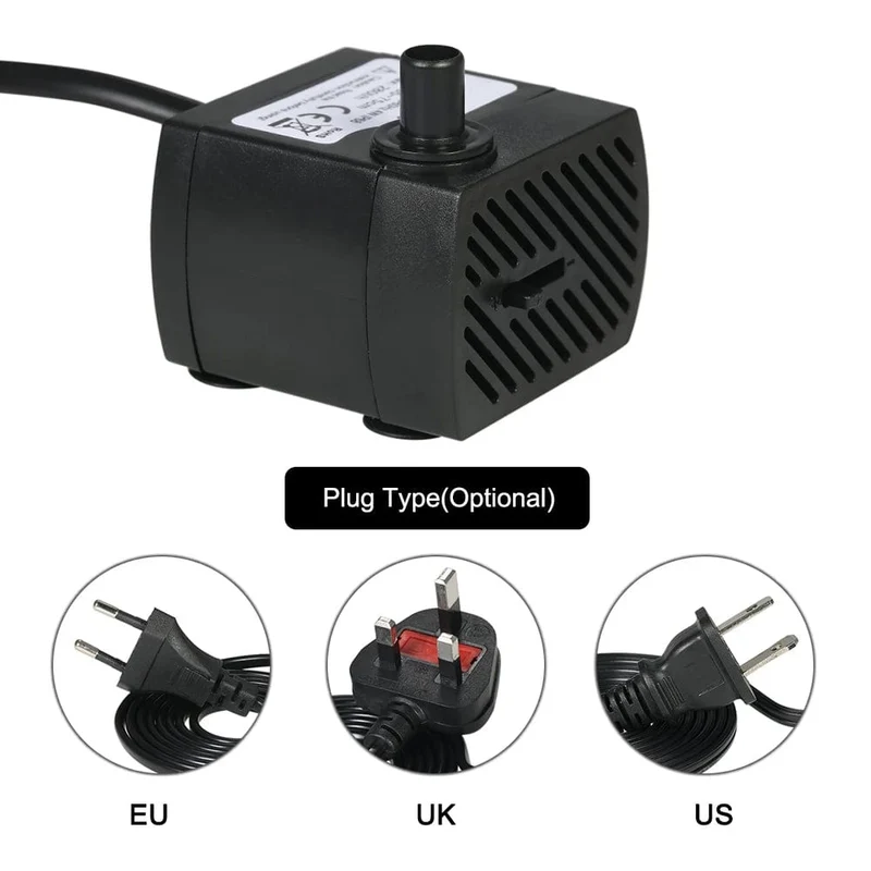 110V/220V 2.5W/3W/4W/5W Ultra-leise Tauchbrunnenpumpe Filter Fischteich Aquarium Wasserpumpe Tank Gartenbrunnen