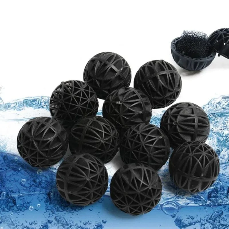 10/20/40/50/100Pcs Aquarium Filter Media Bio Bälle Tragbare Nass Trocken Baumwolle Für luftpumpe Kanister Klares Wasser Biologische Bälle