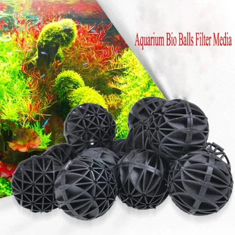 10/20/40/50/100Pcs Aquarium Filter Media Bio Bälle Tragbare Nass Trocken Baumwolle Für luftpumpe Kanister Klares Wasser Biologische Bälle