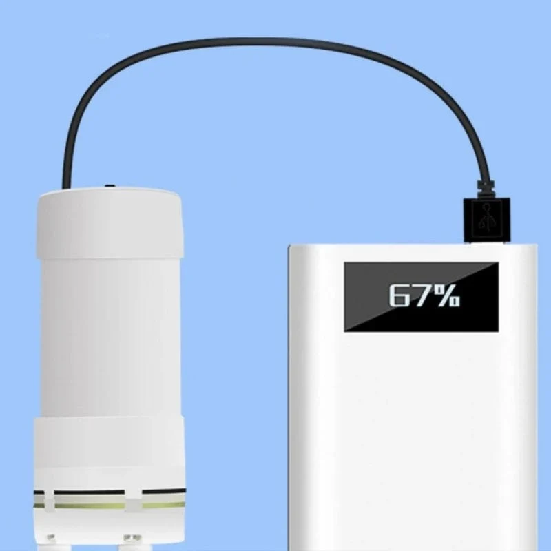 Selbstansaugende Wasserpumpe mit USB-Stromversorgung, zum Ablassen von stehendem Wasser, Balkonen, Staunässe und Fischwasser