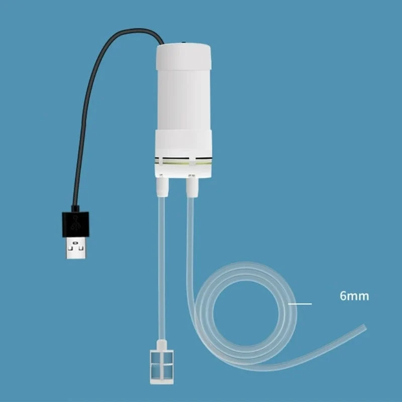 Selbstansaugende Wasserpumpe mit USB-Stromversorgung, zum Ablassen von stehendem Wasser, Balkonen, Staunässe und Fischwasser
