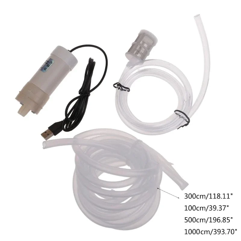 Selbstansaugende Wasserpumpe mit USB-Stromversorgung, zum Ablassen von stehendem Wasser, Balkonen, Staunässe und Fischwasser