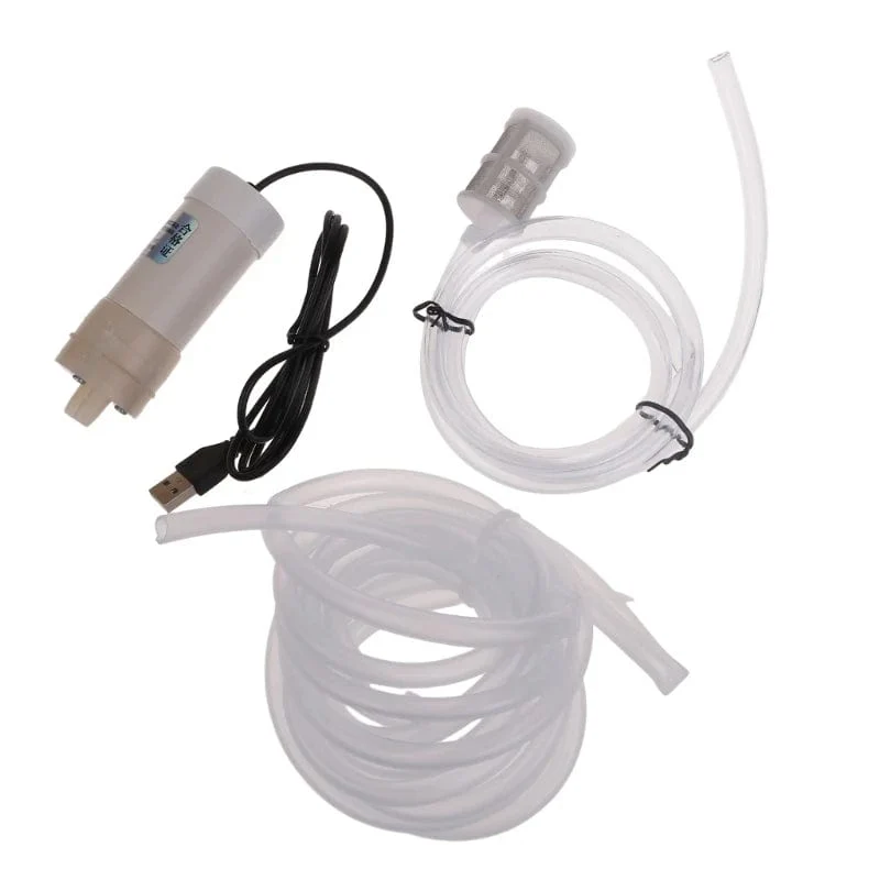 Selbstansaugende Wasserpumpe mit USB-Stromversorgung, zum Ablassen von stehendem Wasser, Balkonen, Staunässe und Fischwasser