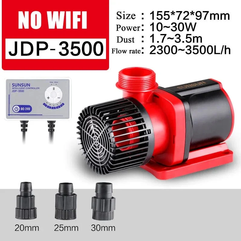 SUNSUN JDP DC Variable Frequenz, leise, leise, WLAN, Tauchwasserpumpe für Meeresriffaquarien, Teich, 100–240 V