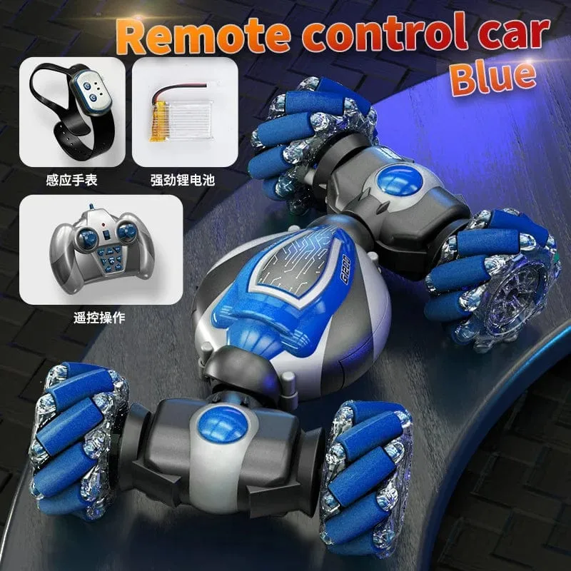 2.4G Mini Geste Induktion Twist Auto Licht Elektrische RC Spielzeug Verformung Auto Kid Drift Stunt Fernbedienung Geländewagen