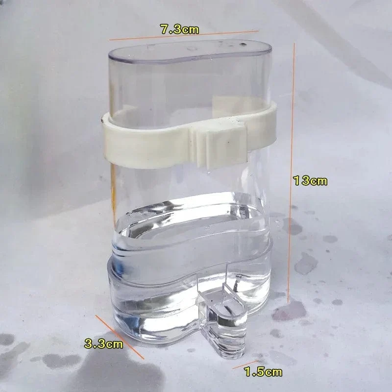 Vogelwasserspender, Vogelfutterspender, automatischer Sittich-Vogeltränke, Futterspender für Papageienkäfig-Zubehör