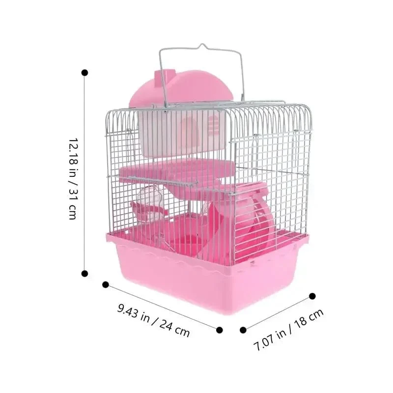 Hamsterkäfig Glamping Zubehör Maus Spielzeug Villa Kleines Haus Versteck Hütte Kunststoff Haustier Reise Ratte