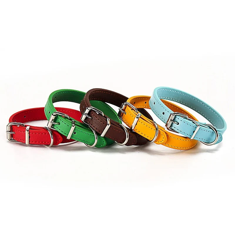 Katze Kragen Sicherheit Welpen Kragen Chihuahua Solide Hundehalsband Für Katzen Kätzchen Haustier Katze Halsbänder Einstellbare Haustier Leine Katze Blei liefert