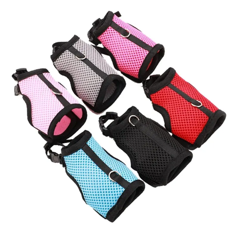 Mesh Atmungsaktive Frettchen Bunny Harness Leine Set für Kleine Tiere Kaninchen Hamster Sommer Gehende Haustier Blei mascotas Zubehör