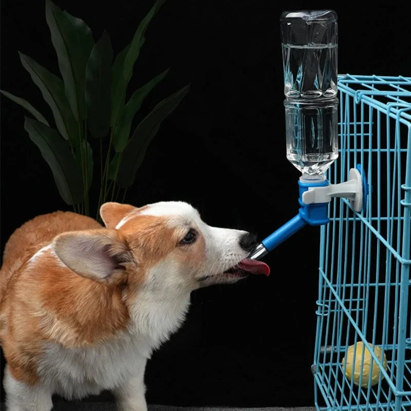 Haustier Hund Katze Wasser Dispenser Düse Hängen Flasche Wasser Getränke Brunnen Kopf Dicht Feeder Bowl Pet Fütterung Gerät