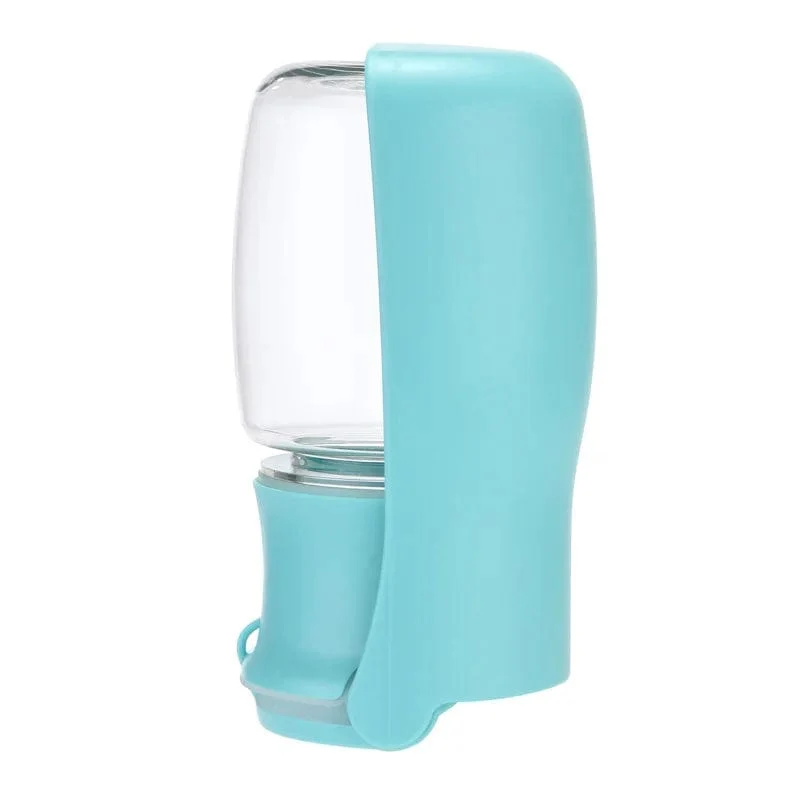Hundewasserflasche – faltbarer Hundewasserspender für Spaziergänge im Freien, tragbare Haustier-Wasserflasche für Reisen, auslaufsicher, BPA-frei
