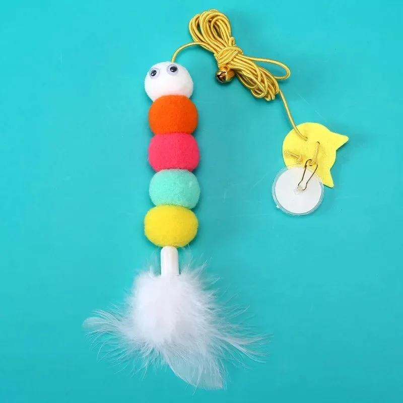 Haustier Katze Spielzeug Elastizität Versenkbare Hängende Tür Typ Interaktives Spielzeug für Kätzchen Maus Katzenminze Scratch Seil Spielzeug Pet Liefert Geschenk