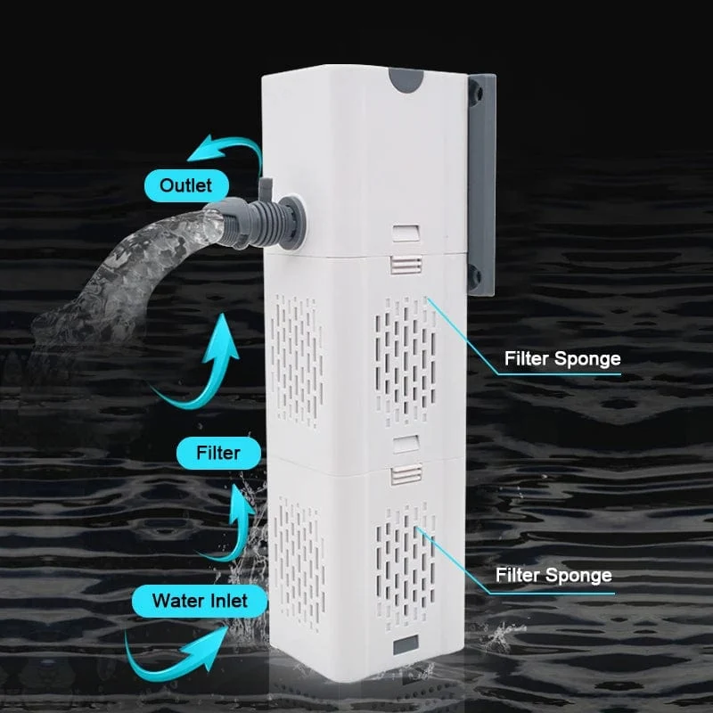 Aquarium Filterpumpe Aquarium Tauch Silent Air Sauerstoff Belüfter Interne Wasserpumpe Aquarium Luftpumpe Wave Maker 220 v
