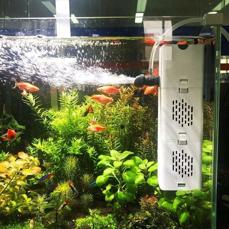 Aquarium Filterpumpe Aquarium Tauch Silent Air Sauerstoff Belüfter Interne Wasserpumpe Aquarium Luftpumpe Wave Maker 220 v