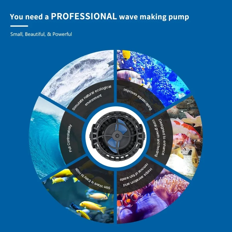 Jebao Jecod Neue EOW Aquarium Wave Maker Wasserpumpe Filter 12 V 24 V Brunnenpumpe Aquarium WIFI Ultra Ruhige Frequenz Smart Pumpe