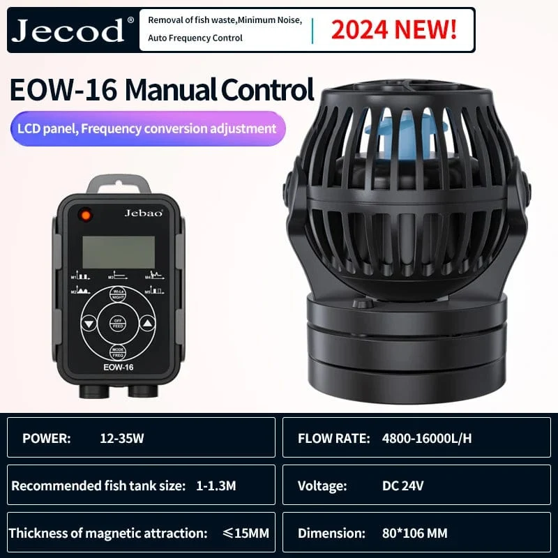 Jebao Jecod Neue EOW Aquarium Wave Maker Wasserpumpe Filter 12 V 24 V Brunnenpumpe Aquarium WIFI Ultra Ruhige Frequenz Smart Pumpe