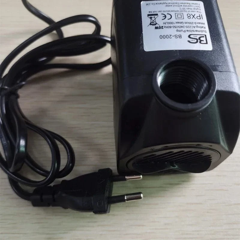 EU Stecker Ac 220V 20W High Power Tauch Wasserpumpe USB Aquarium Filter Wasserdicht Brunnen Steingarten Luft fischteich Wasserfall
