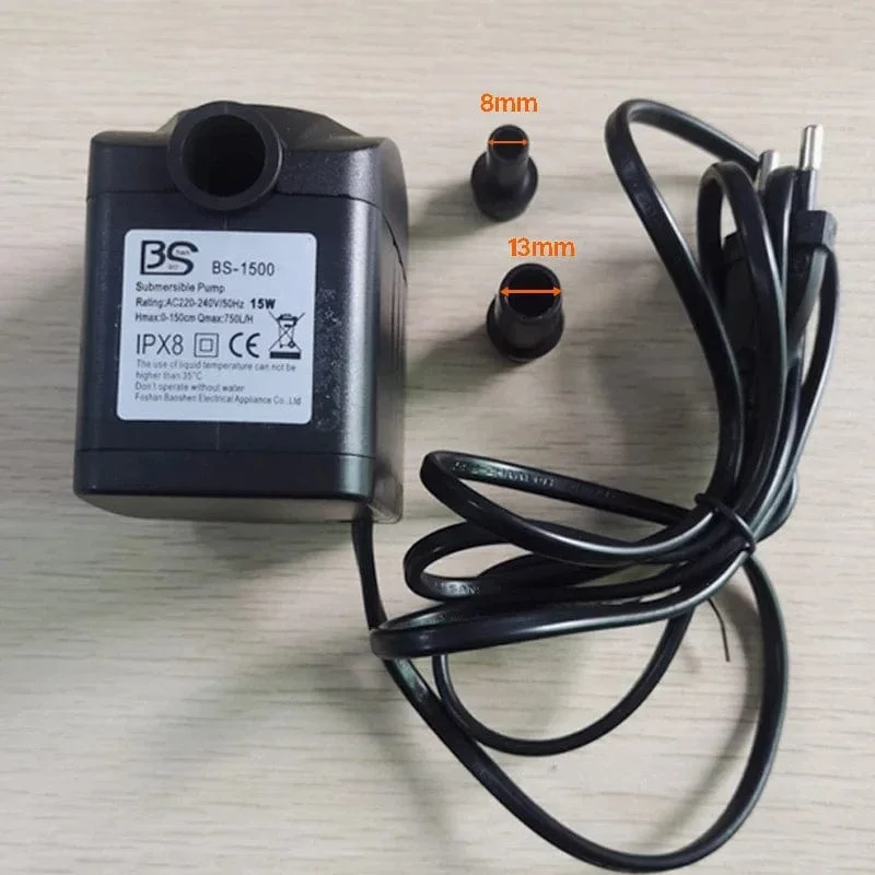 EU Stecker Ac 220V 20W High Power Tauch Wasserpumpe USB Aquarium Filter Wasserdicht Brunnen Steingarten Luft fischteich Wasserfall