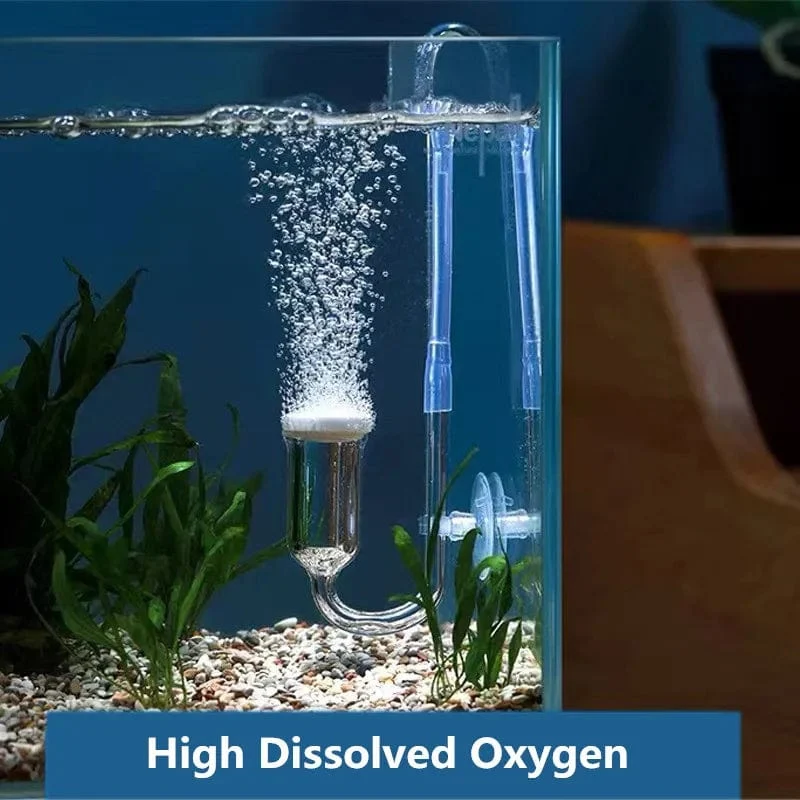 Luft-Sauerstoff-Zerstäuberpumpe, Rückschlagventil für Aquarium, Mini-Nano-Luftblasensteingenerator, Aquarium-Sauerstofffilterpumpe
