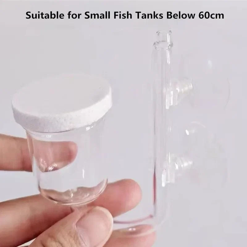 Luft-Sauerstoff-Zerstäuberpumpe, Rückschlagventil für Aquarium, Mini-Nano-Luftblasensteingenerator, Aquarium-Sauerstofffilterpumpe