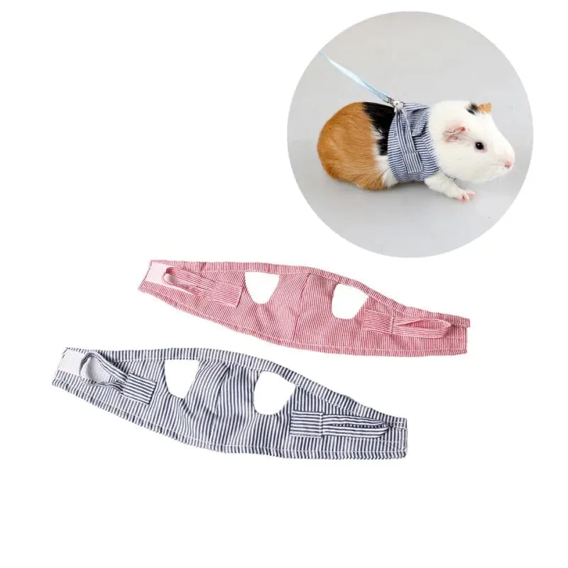 S/L Brustgurt für kleine Haustiere, Hamster, Outdoor-Traktionsseil, verstellbares Geschirr, Leine, Weste für Kaninchen, Igel, Chinchilla, Meerschweinchen