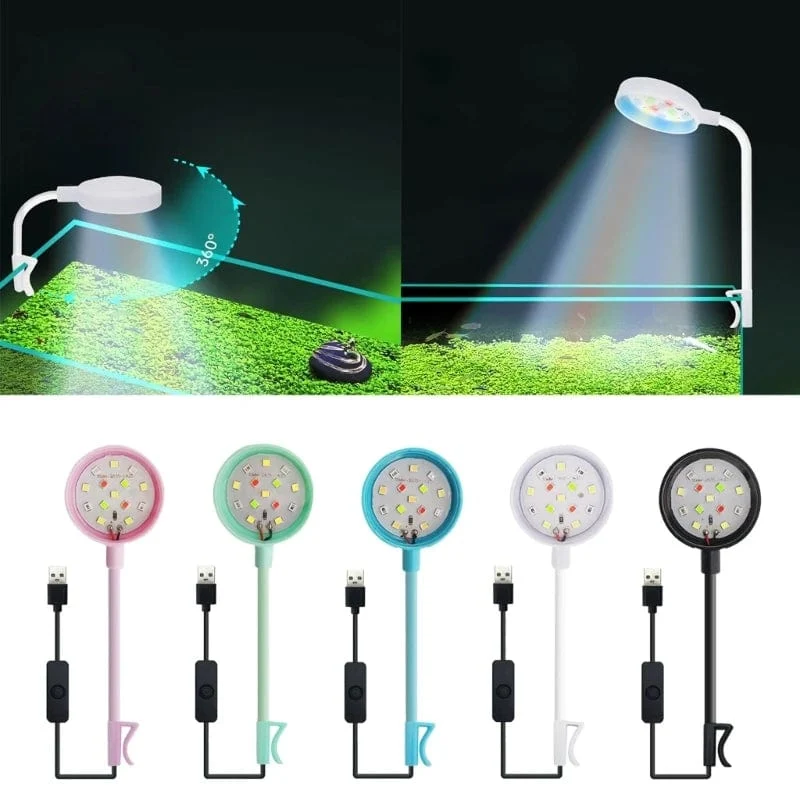 Aquarium-Fisch-LED-Licht-Clip auf kleinen Wachstumslicht-drehbaren Landschaftslampen