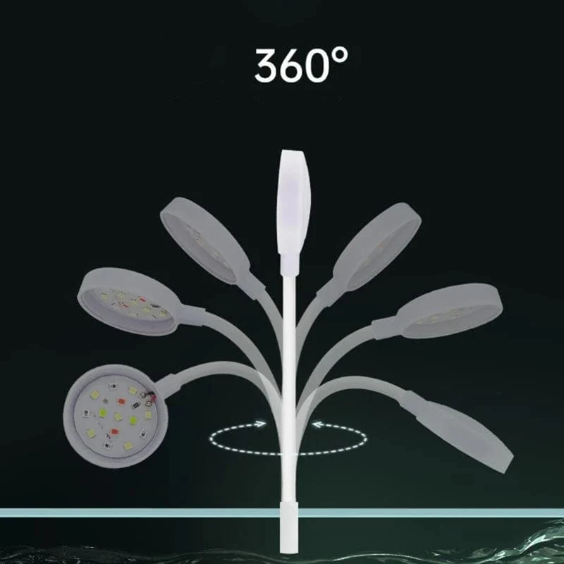 Aquarium-Fisch-LED-Licht-Clip auf kleinen Wachstumslicht-drehbaren Landschaftslampen