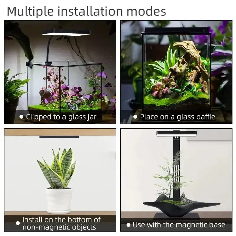 WEEK AQUA USB-Aquarienlicht, Pflanzenwachstum, Vollspektrum-LED-Ökologie, Mikrolandschaftslicht, Nano-Aquarienlicht