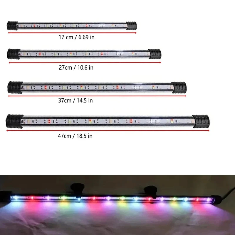 17-47 cm Aquarium LED Beleuchtung Tauch Stimmung Lampe USB Wasserdicht Aquarium Dekorative Pflanze Wachsen Licht Zubehör 110-240 V