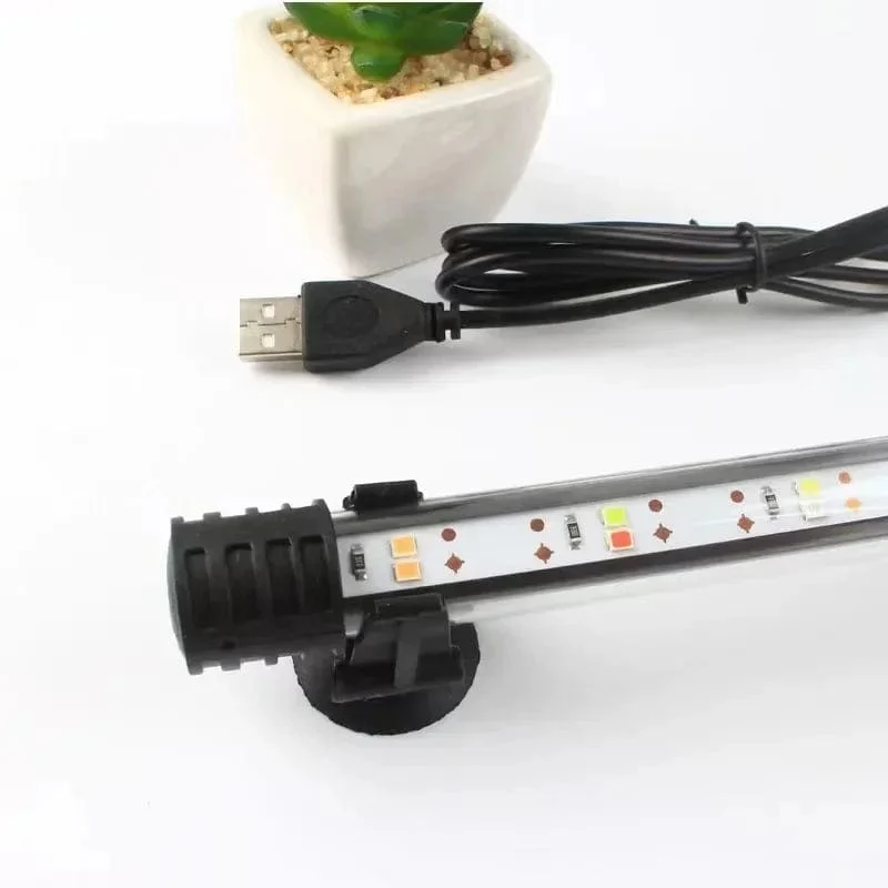 17-47 cm Aquarium LED Beleuchtung Tauch Stimmung Lampe USB Wasserdicht Aquarium Dekorative Pflanze Wachsen Licht Zubehör 110-240 V
