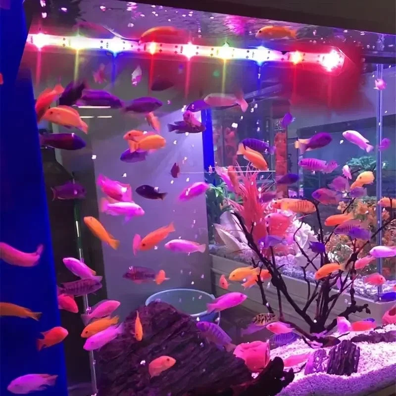 17-47 cm Aquarium LED Beleuchtung Tauch Stimmung Lampe USB Wasserdicht Aquarium Dekorative Pflanze Wachsen Licht Zubehör 110-240 V