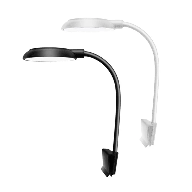 Aquarien Clip-on-Lichtklemme, Aquariumbeleuchtung, LED-Perlen, weiße und blaue Lichter, 360-Grad-Drehung, 5 W, USB-Stecker