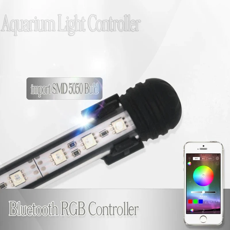 RGB Aquarium Licht Marine Bluetooth Controller Aquarium Led Beleuchtung Leuchte Für Aquarium Led Licht Tauch Aquarium Licht
