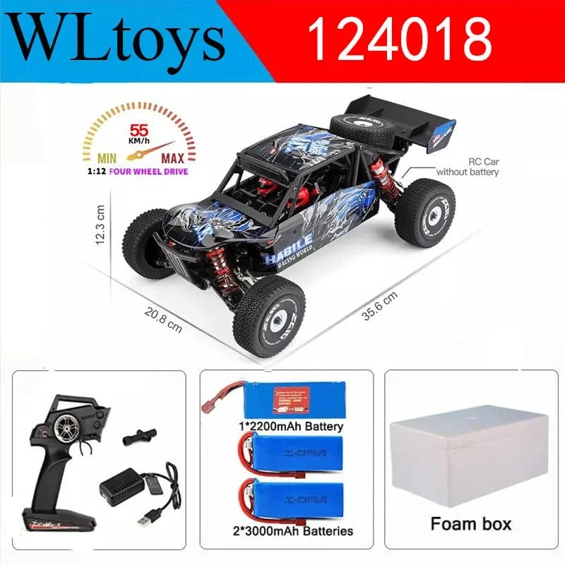 Wltoys Neue 124017-V8 1/12 2.4G Racing RC Autos 4WD Bürstenlosen Motor 75 Km/H High Speed ​​Fernbedienung Off-road Drift Spielzeug Für Aduit