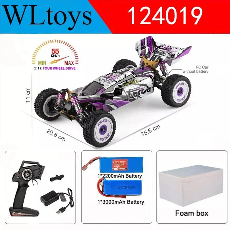 Wltoys Neue 124017-V8 1/12 2.4G Racing RC Autos 4WD Bürstenlosen Motor 75 Km/H High Speed ​​Fernbedienung Off-road Drift Spielzeug Für Aduit