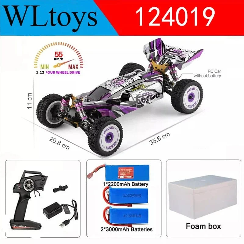 Wltoys Neue 124017-V8 1/12 2.4G Racing RC Autos 4WD Bürstenlosen Motor 75 Km/H High Speed ​​Fernbedienung Off-road Drift Spielzeug Für Aduit
