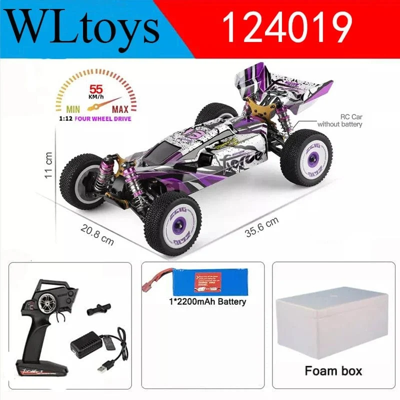 Wltoys Neue 124017-V8 1/12 2.4G Racing RC Autos 4WD Bürstenlosen Motor 75 Km/H High Speed ​​Fernbedienung Off-road Drift Spielzeug Für Aduit