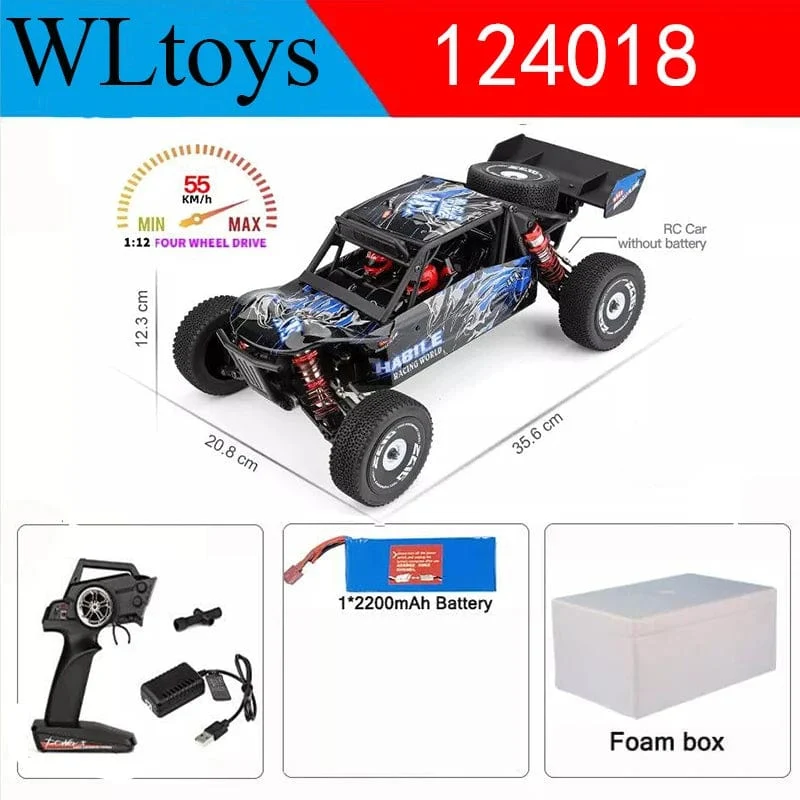 Wltoys Neue 124017-V8 1/12 2.4G Racing RC Autos 4WD Bürstenlosen Motor 75 Km/H High Speed ​​Fernbedienung Off-road Drift Spielzeug Für Aduit