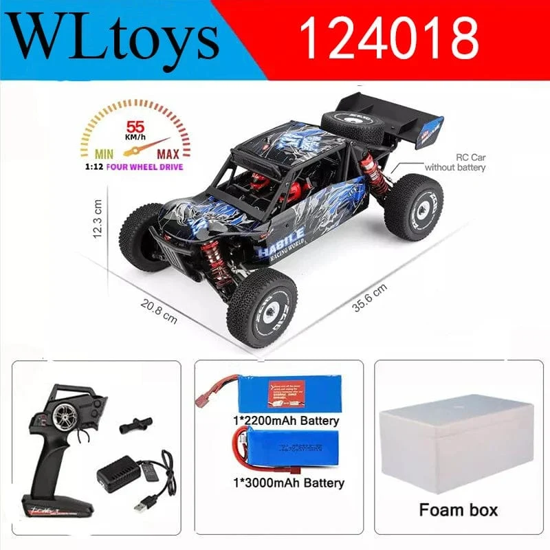 Wltoys Neue 124017-V8 1/12 2.4G Racing RC Autos 4WD Bürstenlosen Motor 75 Km/H High Speed ​​Fernbedienung Off-road Drift Spielzeug Für Aduit