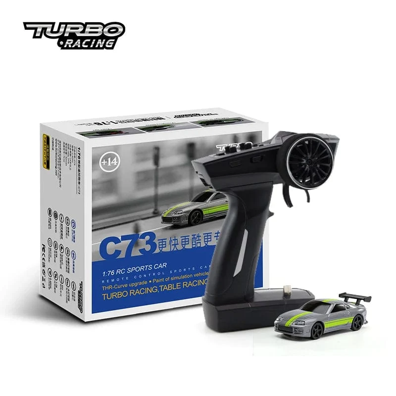 Turbo Racing 1:76 C64 C73 C72 C71 C74 Drift RC Auto mit Gyro-Radio, vollproportionaler Fernbedienung, Spielzeug-RTR-Kit